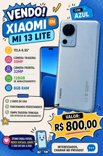 Vendo celular usado em perfeito funcionamento