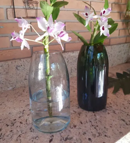 garrafas de champanhe 2L cortadas