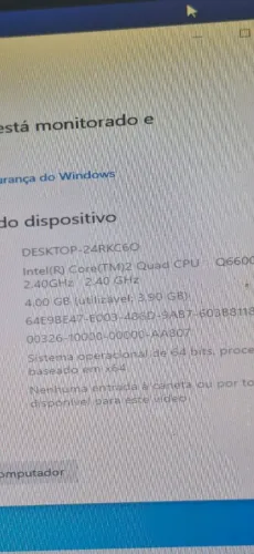 CPU com memoria e hd, pronto para uso