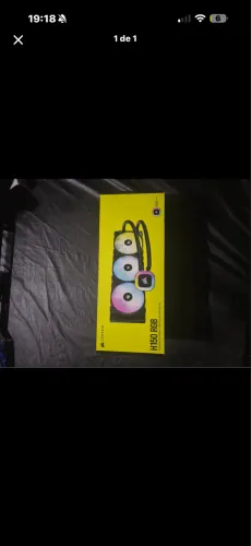 Water Cooler Corsair H150 RGB 360mm - 1 Mês de Uso (+ Tela LCD Brinde)