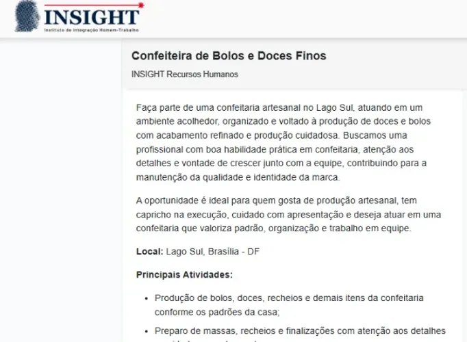Confeiteira de Bolos e Doces Finos