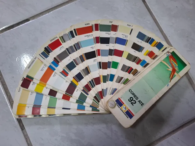 Catálogo de cores automotivas até 1992