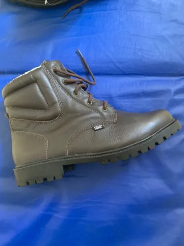 Bota para neve de couro impermeável 
