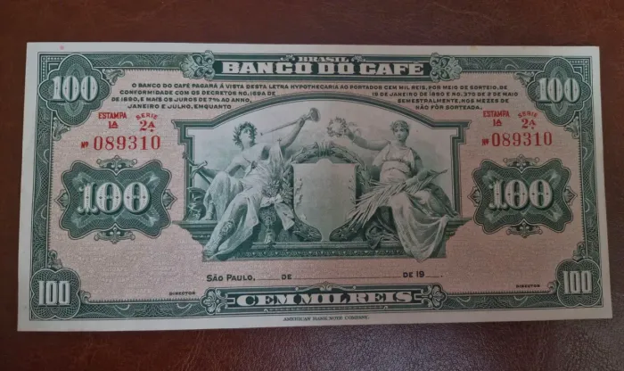 Cédula do Banco do Café-mil réis 1929
