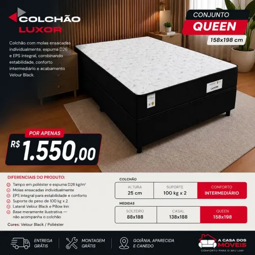 Cama Box 1.58 Luxor 