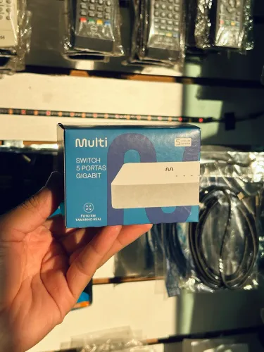 Switch de Rede Internet 5 Portas Gigabit Multilaser 