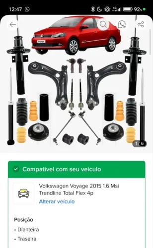 Suspensão completa Voyage 