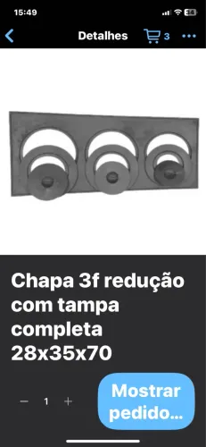 CHAPA P FOGÃO FERRO FUNDIDO 