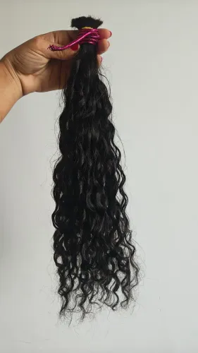 Cabelo humano cacheado 100g 50cm