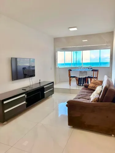 Apartamento À Venda Na Praia Da Avenida | Quarto E Sala | Mobiliado | Vista Mar | 1 Vaga