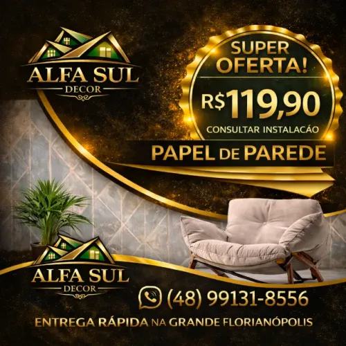 INSTALAÇÃO E VENDA DE PAPEL DE PAREDE