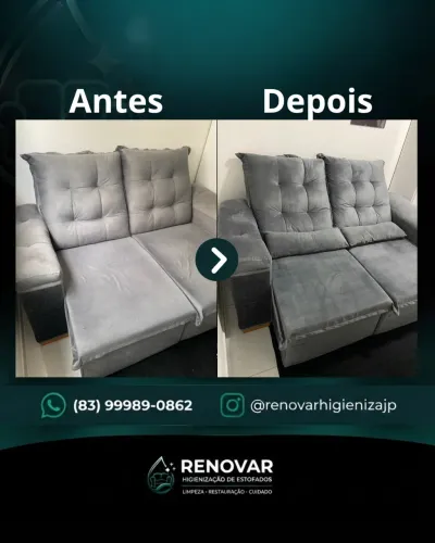 Limpeza e higienização de estofados