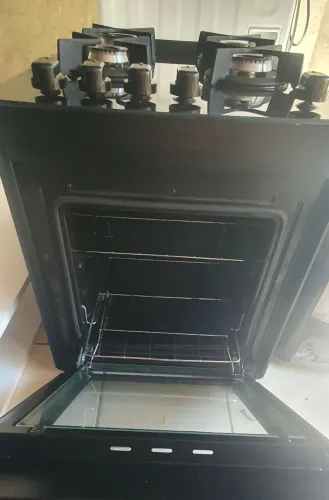 Fogão Dako Supreme Glass 4 bocas Preto - Semi-novo (fabricação 2025)