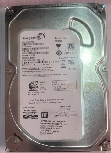 HD SEAGATE BARRACUDA 500GB 7200 RPM
