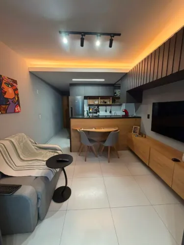 Alugo apartamento mobiliado com 1 quarto a poucos metros da praia - Piedade 