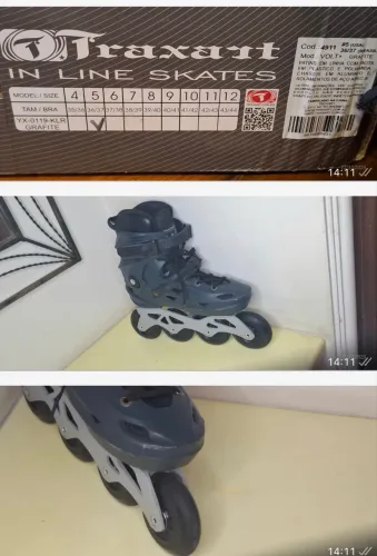 Patins traxart ótimo estado