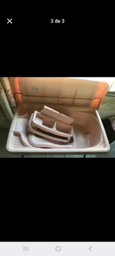 Banheira com trocador