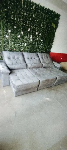 Promoção Sofá Retrátil e Reclinável 2.90 Gigante Novo