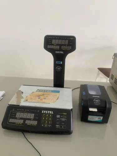 BALANÇA DIGITAL COM TORRE 30 KG + IMPRESSOR QUO NOVO - SYSTEL