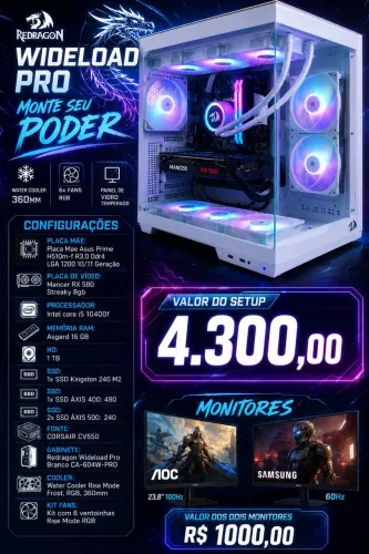 PC GAMER WIDELOAD PRO (tem conversa no valor) 