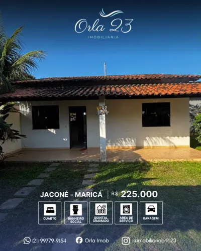 JACONÉ, ORLA 23 IMOBILIÁRIA VENDE! EXCELENTE IMÓVEL COM AMPLO TERRENO E BEM LOCALIZADO.