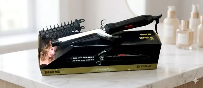 Modelador de Cachos NKS Estrelas 127V (Babyliss + Escova) - Semi Novo na Caixa