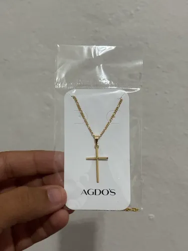 Cordão Cruz Banhado a Ouro 18K - Elegância e Fé por Apenas R$50