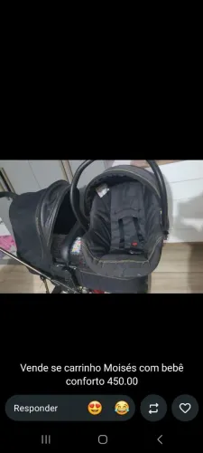 Vendo carrinho Moisés cm bebê conforto 