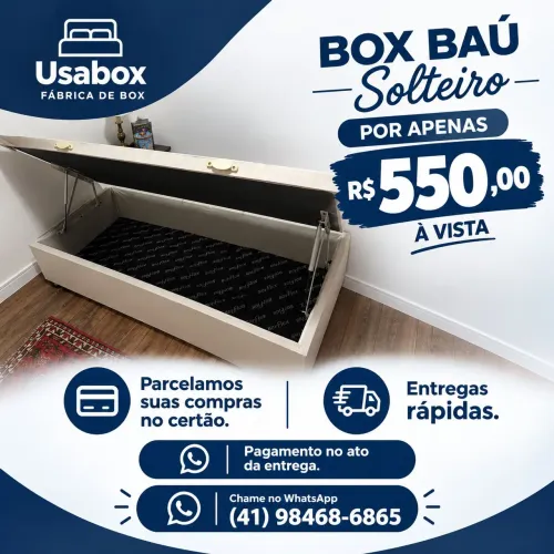 BOX BAÚ SOLTEIRO- PREMIUM