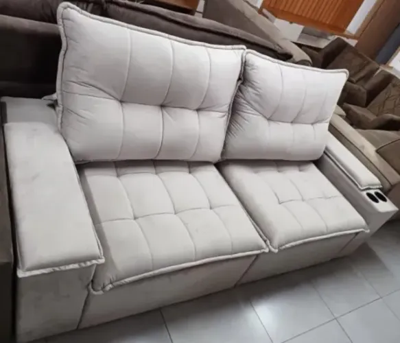 Sofá Itália LR 2,25cm Retrátil e Reclinável (NOVO A PRONTA ENTREGA)