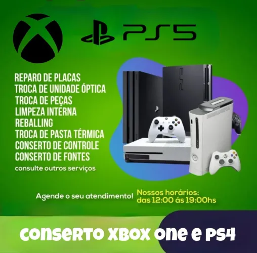 Xbox one s e séries s consertos