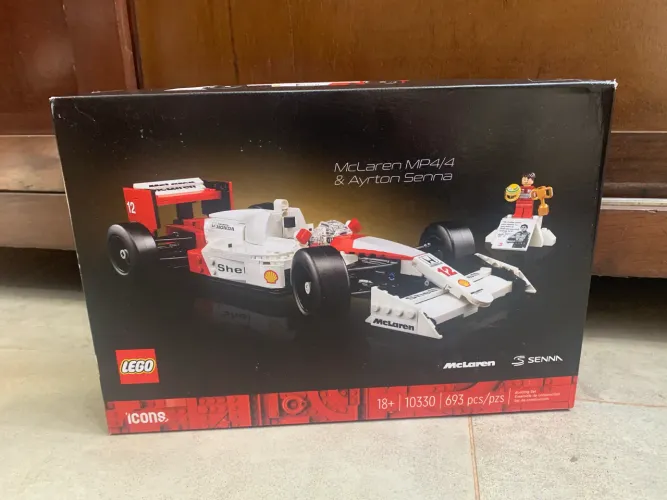 Lego Icons  McLaren MP4/4 e Ayrton Senna 10330 + rodas originais Nigel Mansell
