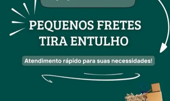 tira entulho e pequenos fretes em São José dos Campos *
