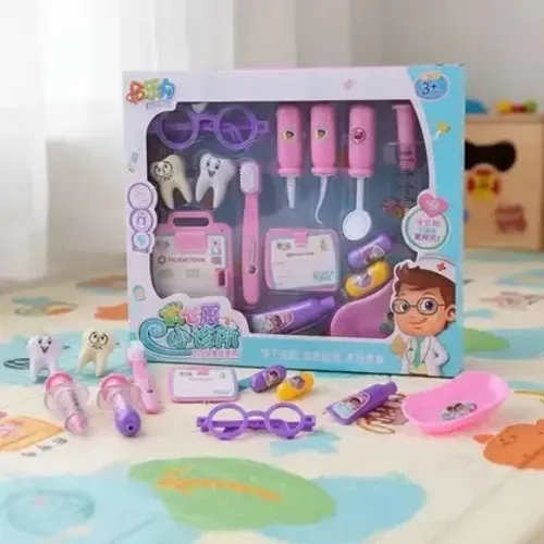 brinquedo educativo kit dentista infantil com acessórios  tk-1349