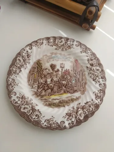 Prato Antigo Porcelana Inglesa Decorativo Vintage