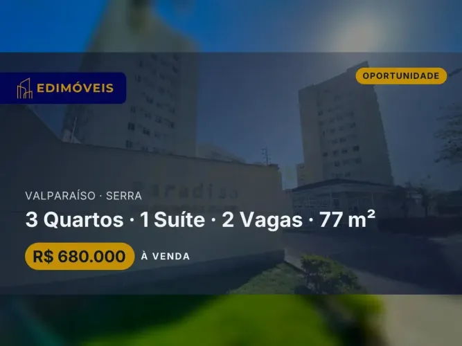 Apartamento 3 quartos no Valparaíso, pronto para morar e investir!