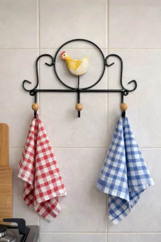 Suporte para Pano de Prato Rústico 