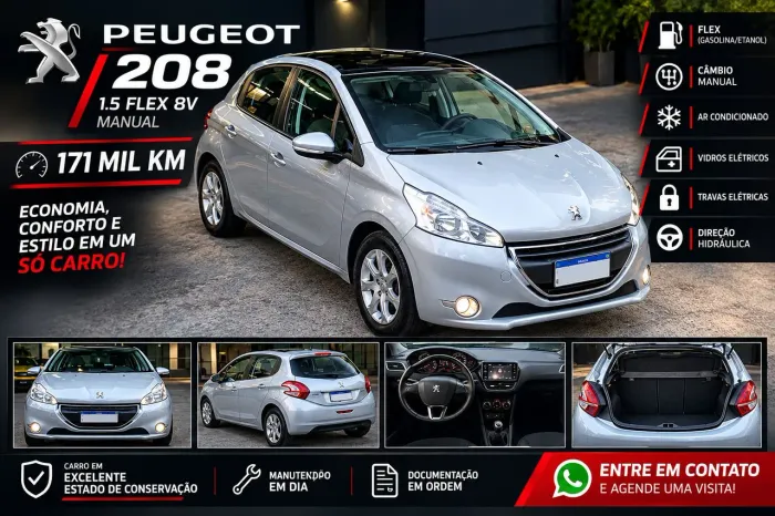 Peugeot 208 Allure 1.5 Flex 8V 5P 2014