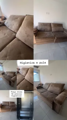 Sofá Retrátil Marrom - Super Confortável (Desapego)