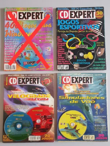 Lote com 3 Revistas CD Expert raras