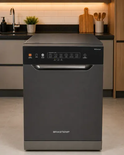 Lava-Louças Brastemp -Inox 10 Serviços - Painel Touch Screen - Lindíssima