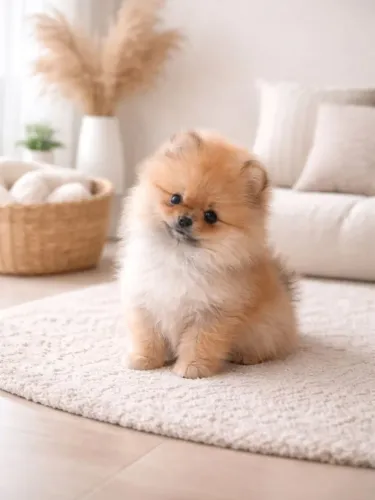 Spitz Alemão Anão com Pedigree CBKC