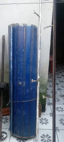 Porta de alumínio de enrolar, altura 2/10 e largura 1/5