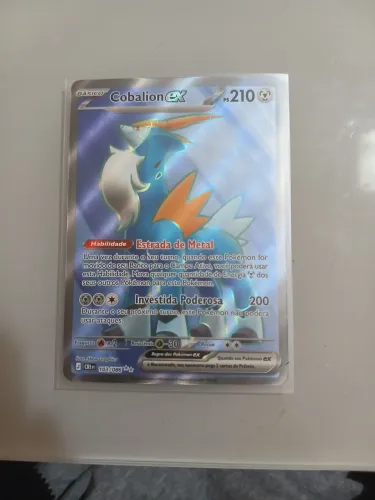 Carta Colecionável Pokemon Cobalion Ex Full Art