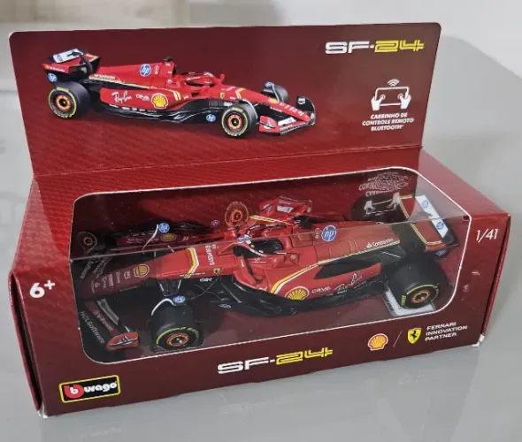 Miniatura F1 Shell Ferrari 2025 Controle Remoto Lacrado