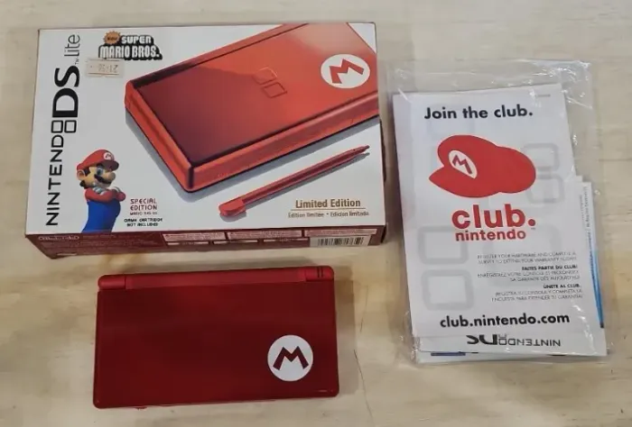 Ds Lite Red edição Mario na Caixa