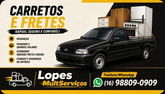 Carreto | Frete | Mudança | Transportes | Guincho de Moto |