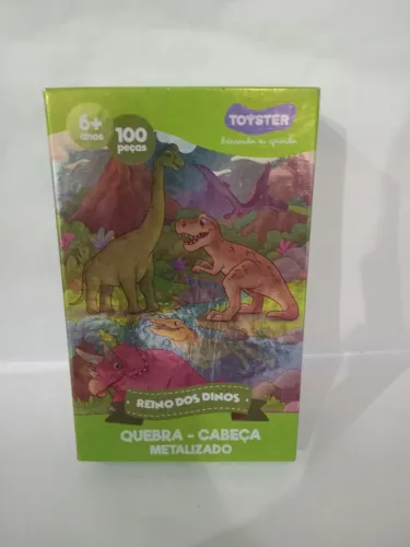 Quebra cabeça de dinossauro cm novo.