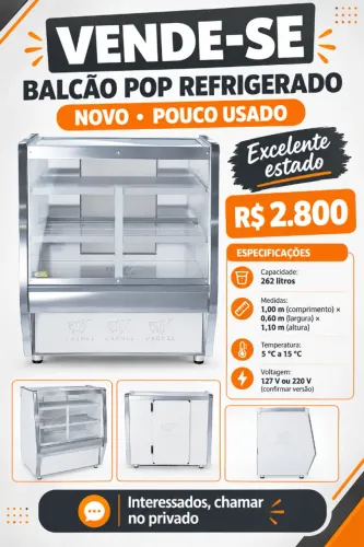 Balcão refrigerado