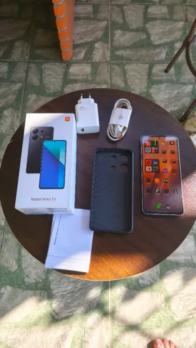Redmi note 13 azul 128gb 8g ram 120hz 4g - Celular impecável com NF